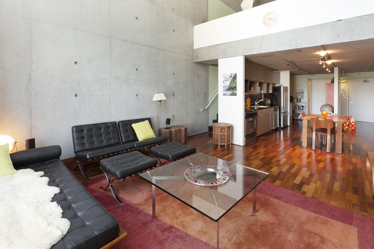 Yerba Buena Lofts #527 Living Room Mike Broermann San Francisco Real Estate Agent Broker