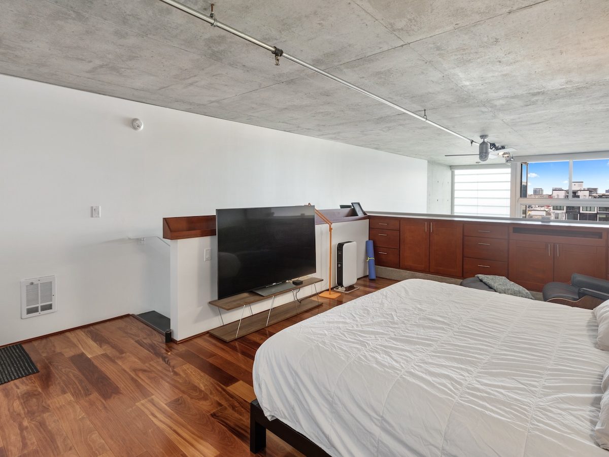 San Francisco loft bedroom