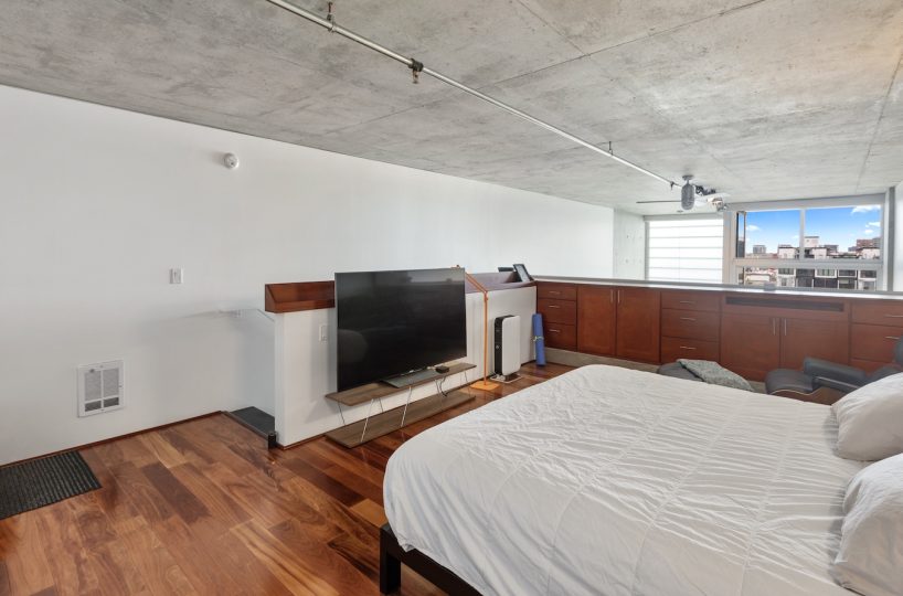 San Francisco loft bedroom